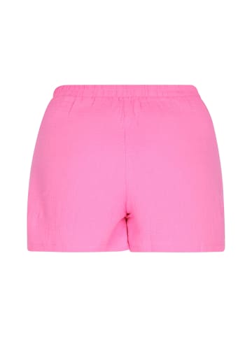 Swirly Plus Size Shorts in Rose Red