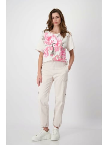 monari Rundhals T-Shirt für Damen in Weiß