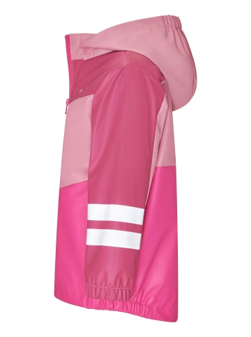 Playshoes Regen-Jacke 3-in-1 in beere/pink