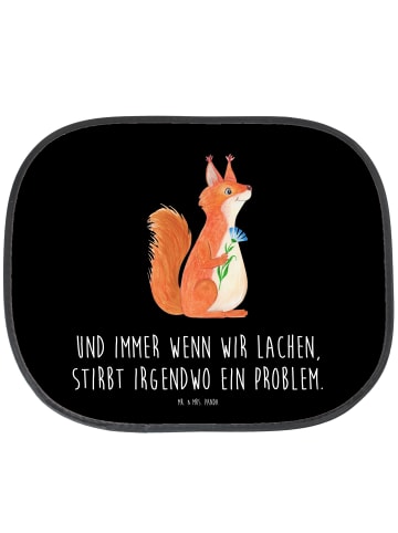 Mr. & Mrs. Panda sonnenschutz Eichhörnchen Blume mit Spruch in Schwarz