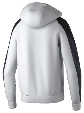 erima Kinder Trainingsjacke Mit Kapuze in weiss/schwarz