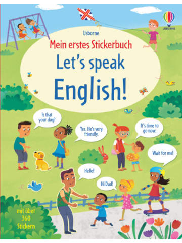 Usborn Buch - Mein erstes Stickerbuch: Let's speak English!