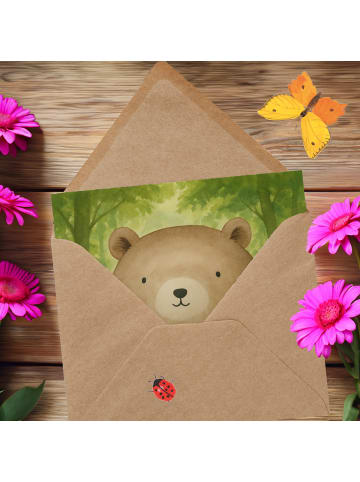 Mr. & Mrs. Panda Klappkarte Bär Gefühl Design ohne Spruch in Weiß