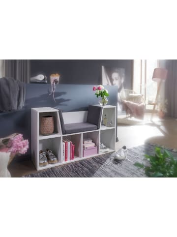 KADIMA DESIGN Design Regal mit Sitzfläche 101,5 x 61,5 x 30 cm Matt,