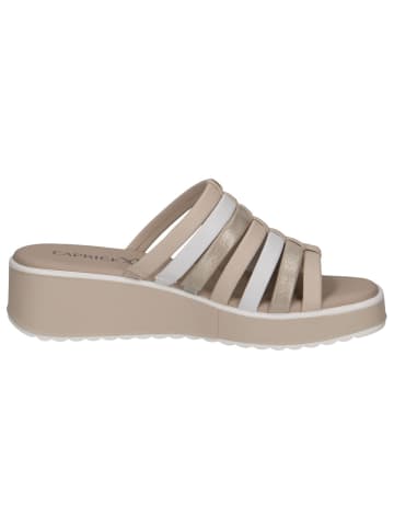 Caprice Pantolette in WHITE/LT GOLD