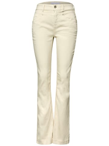 Street One Bootcut-Hose in ecru in Ecru Washed