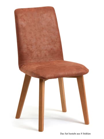 58 aufm Kessel ESSZIMMERSTUHL (8er-Set) Darci 47x92x60 Eiche geölt/Cognac