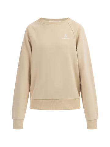 DreiMaster Maritim Sweatshirt Mit Rundhals in Beige