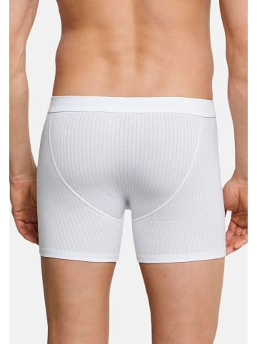 Schiesser Retro Short / Pant Cotton Essentials Authentic in Weiß / schwarz