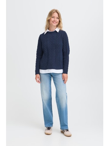 Oxmo Strickpullover OXFSANVI PU 1 in Blau
