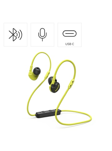 Hama Freedom Athletics III, In-Ear, Gelb in Gelb