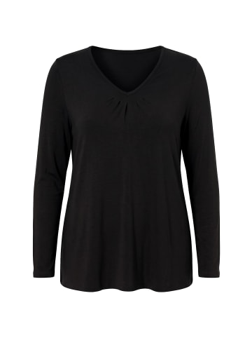 MIAMODA Langarmshirt in schwarz