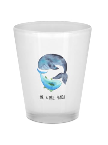Mr. & Mrs. Panda Schnapsglas Walfisch Thunfisch ohne Spruch in Transparent