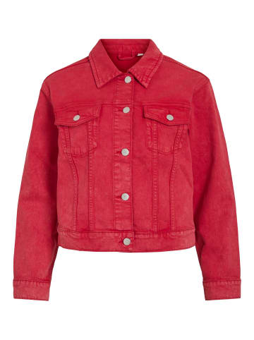 Vila Jeansjacke in Aurora Red