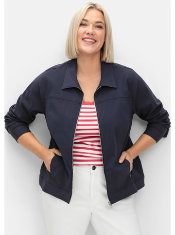 sheego Kurzjacke in tiefblau