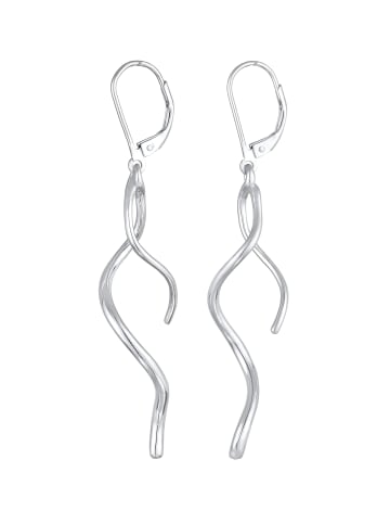 Elli Ohrringe 925 Sterling Silber Spirale, Wellen in Silber