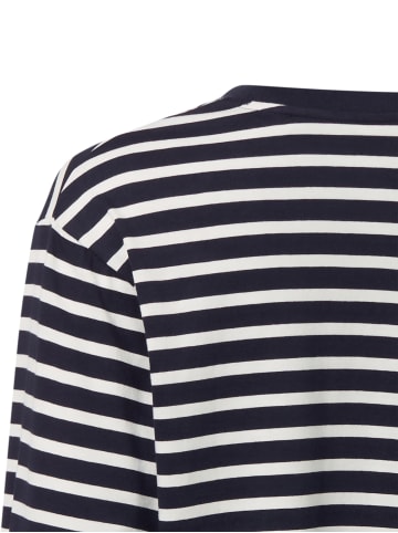 Marc O'Polo DENIM Langarmshirt in marine weiß