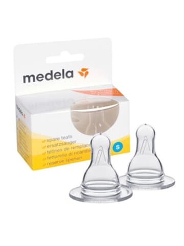 Medela 2er-Pack Trinksauger in Transparent geeignet ab Geburt