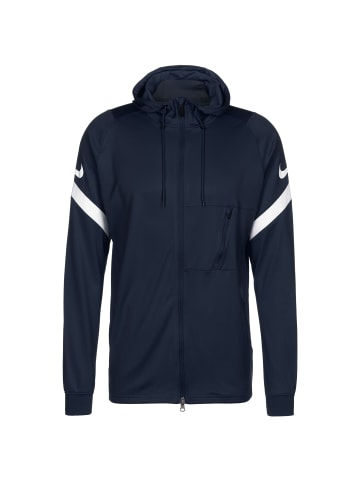 Nike Performance Kapuzensweatjacke Strike 21 in dunkelblau / weiß