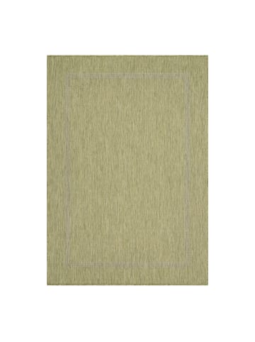 KADIMA DESIGN Teppich Outdoor Flachgewebe Uni-Design Polypropylen Balkon in Grün