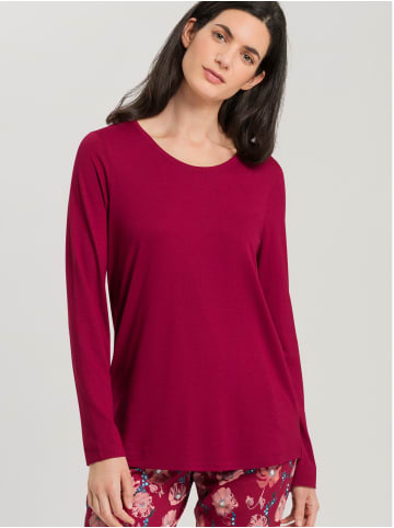 Hanro Longsleeve Sleep & Lounge in Burgund