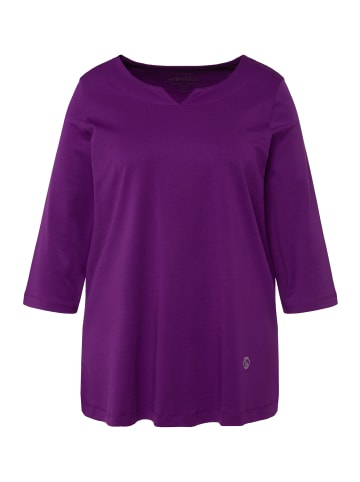 Ulla Popken Shirt in dunkles violett