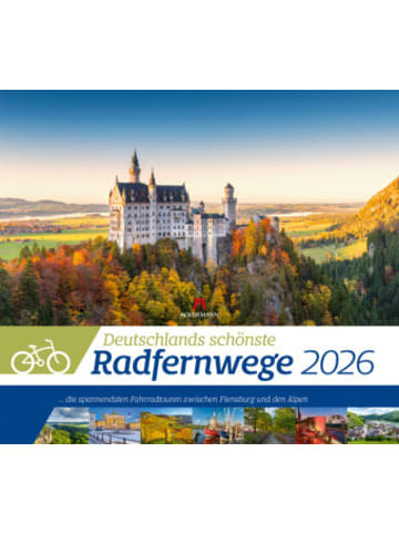Ackermann Kunstverlag Kalender - Deutschlands schönste Radfernwege Kalender 2026