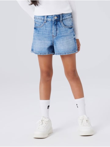 name it Nkfrose High Waist Jeans-Shorts in medium blue denim