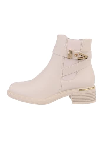 Ital-Design Stiefelette in Beige