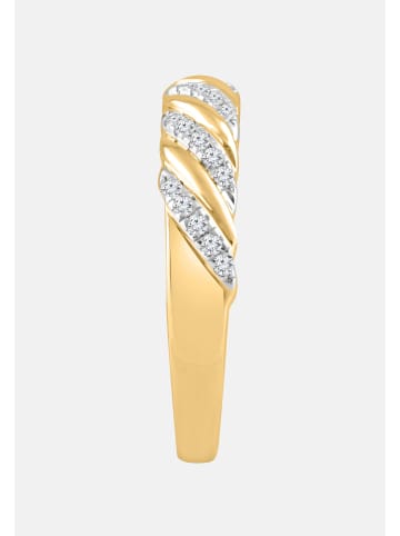 Diamant Exquis Ring aus 375 Gelbgold mit Diamant