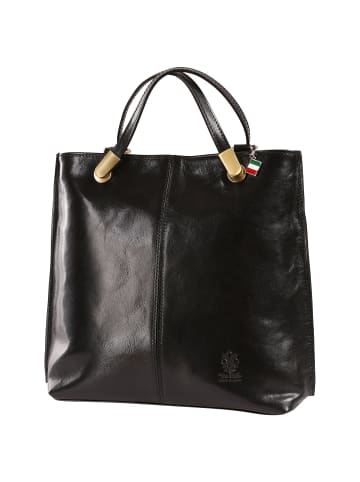 Florence Florence Schultertasche, Rucksack Leder schwarz ca. 35cm