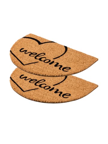 Astra Fußmatte halbrund COCO SMART HR 2ER SET 2 in Beige