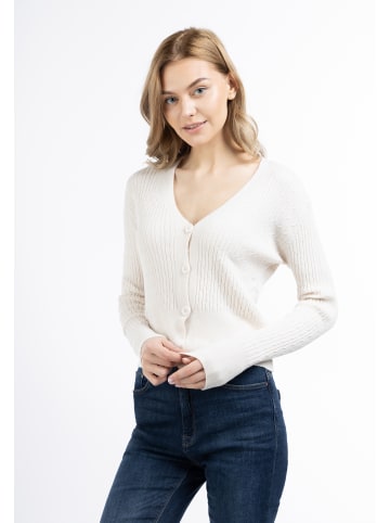 DreiMaster Damen Strick Cardigan in WOLLWEISS