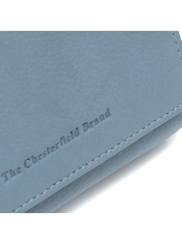 The Chesterfield Brand Zelan Geldbörse RFID Schutz Leder 12 cm in skyblue