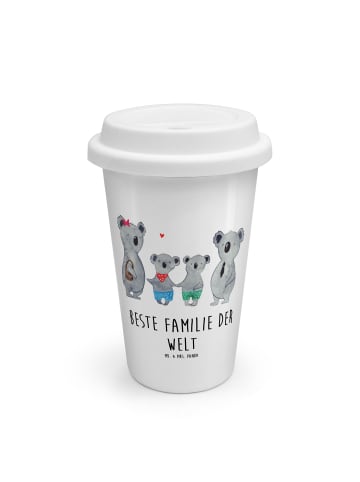Mr. & Mrs. Panda Kaffeebecher To Go Koala Familie zwei mit Spruch in Weiß