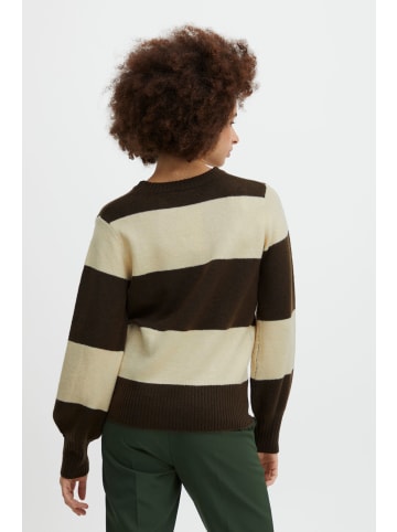 ICHI Strickpullover IHEDEN LS4 20117311  Modischer Strickpullover in hellbraun
