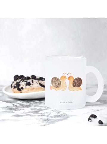 Mr. & Mrs. Panda Glas Schnecken Liebe ohne Spruch in Transparent