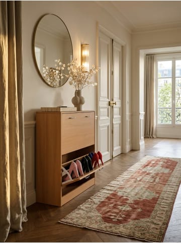 KADIMA DESIGN Schuhkipper KIEL matt 2 Fächer 75 x 87 x 24 cm in Buche