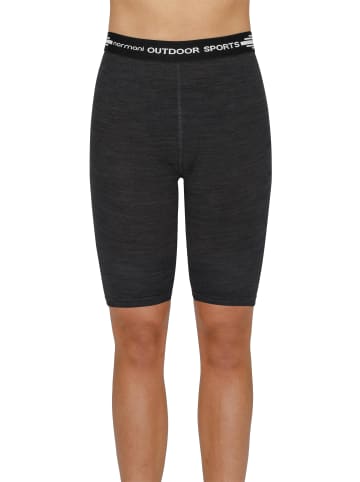 Normani Outdoor Sports Damen Merino Shorts „Sunshine Coast“ in Schwarz