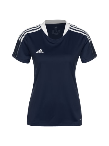 adidas Performance Trainingsshirt Tiro 21 in dunkelblau / weiß