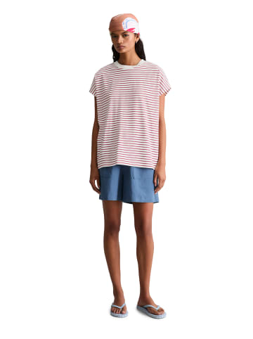 Marc O'Polo DENIM Streifen-T-Shirt relaxed in Dark Red