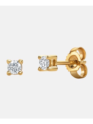 Diamant L'éternel Ohrringe aus 585 Gelbgold mit 0.15 Karat Diamant