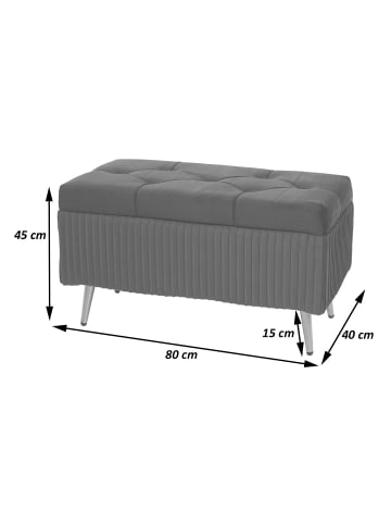MCW Sitzbank mit Stauraum K50, Schwarz