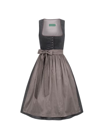 Country Line Midi Dirndl in Grau