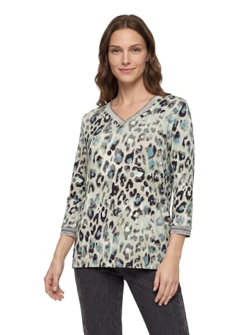 Betty Barclay Blusenshirt mit Print in Beige/Petrol