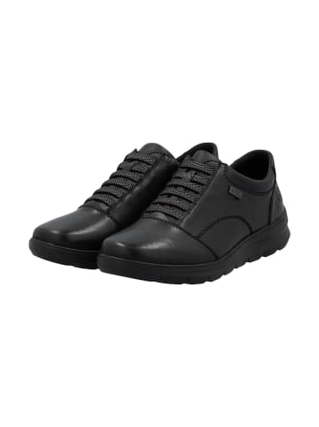 rieker Leder-Sneaker mit niedrigem Schaft aus Frankreich Schwarz
