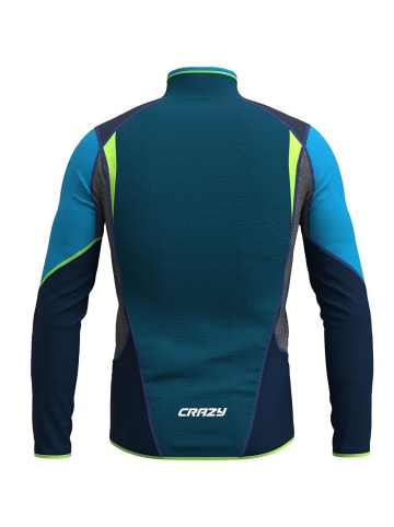 Crazy Fleecejacke in blau