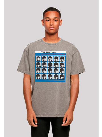 F4NT4STIC Oversize T-Shirt The Beatles Retro in Asphalt