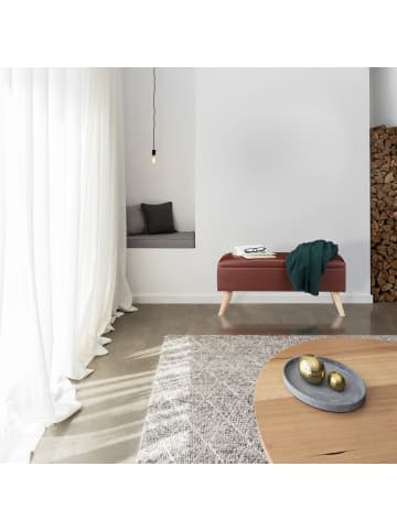 relaxdays Sitzbank in Grau - (B)80 x (H)40 x (T)39,5 cm