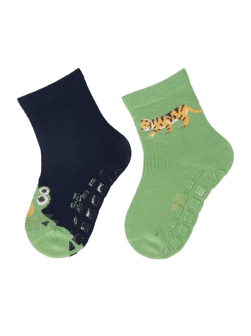 Sterntaler ABS-Socken DP Krokodil/Tiger in marineblau